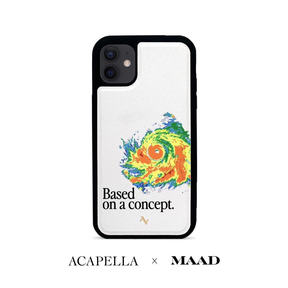 Maad Classic White Custom Leather Iphone 12 Case